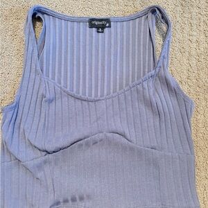Originality Women's Ribbed Lavender Tank Top